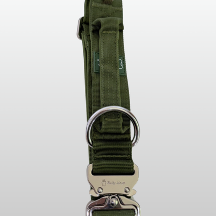 1.5" Tactical Collar with Handle - Cactus Green