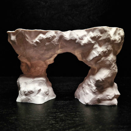 3D Printed Arch Hideout – Aquascape, Terrarium Rock Feature for Cichlids, Plecos, Reptiles - "Arc de Triomphe" Model