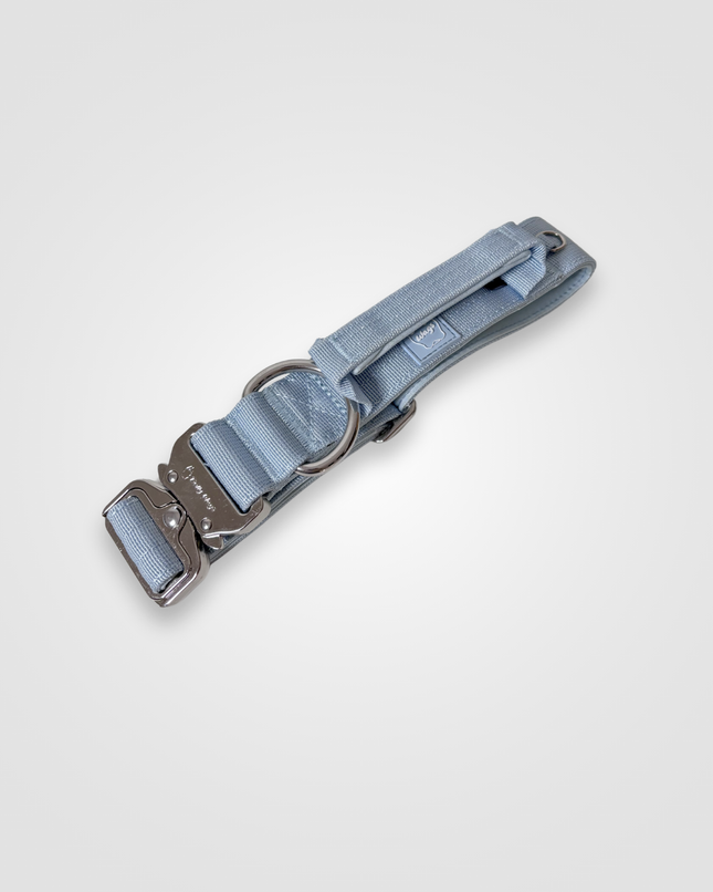 1.5" Tactical Collar with Handle - Baby Blue
