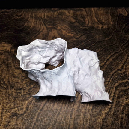 3D Printed Terrarium Cave – Rock Hideout for Terrarium, Aquarium - Customizable Sizing - "Offset Chamber" Model