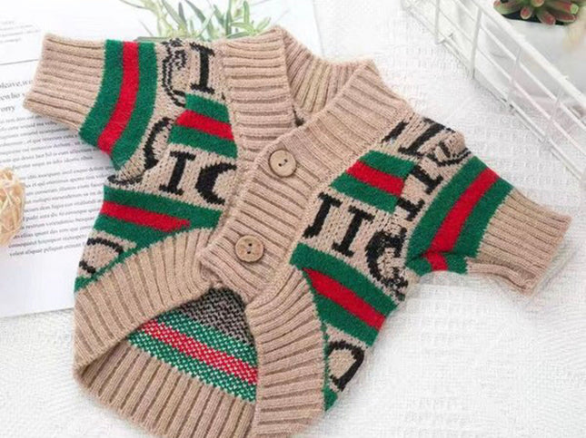 Doggie Haute Couture Gigi Dog Cardigan Sweater | Knit Top