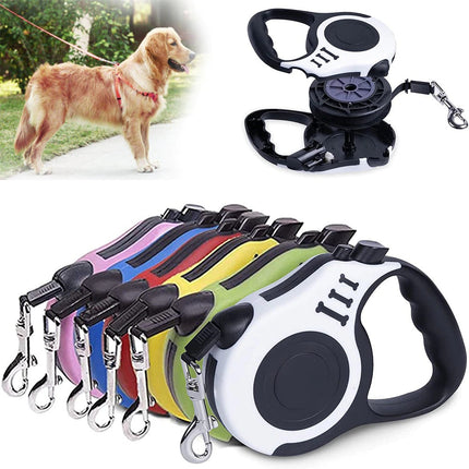 Retractable Dog Leash, 3 m or 5 m