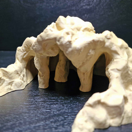 3D Printed Terrarium Reptile and Fish Cave | Natural Desert Rock Hideout - "Three Ways Home" Model