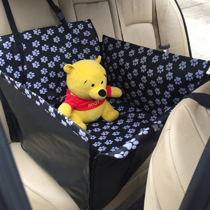 Dog Car Hammock Seat Cover – Waterproof Oxford Pet Travel Mat with Safety Harness