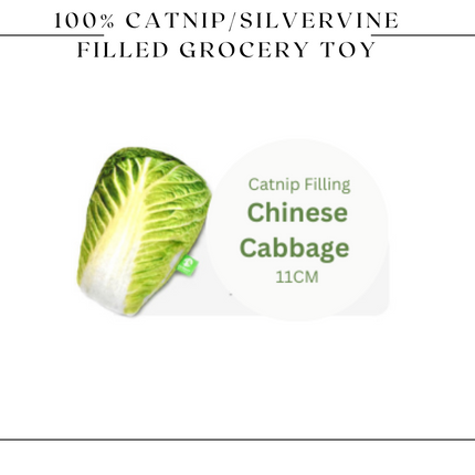 100% Silvervine/Catnip Filled Grocery Cuddle Toy
