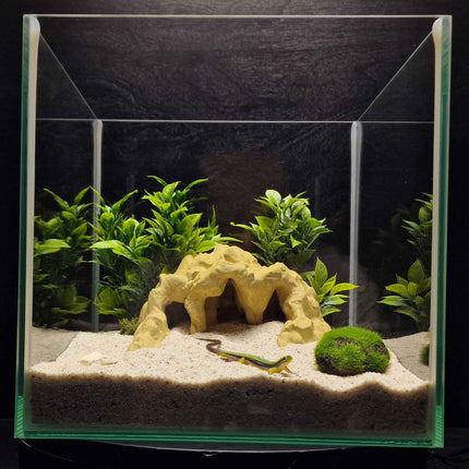 3D Printed Terrarium Reptile and Fish Cave | Natural Desert Rock Hideout - "Three Ways Home" Model