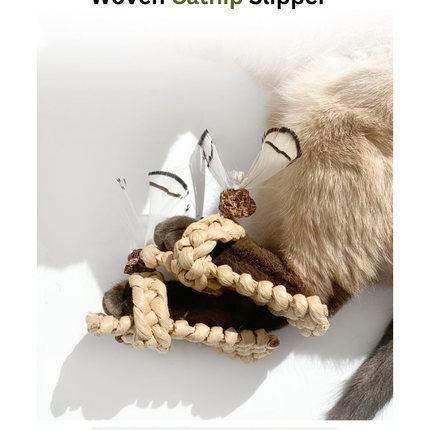 Woven Catnip Slipper