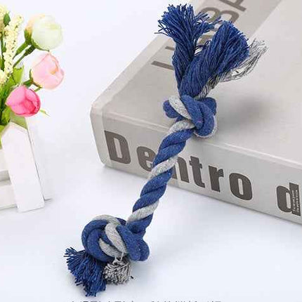 Cotton Rope Dog Toy - Durable Knot Chew & Tug Toy for Dogs