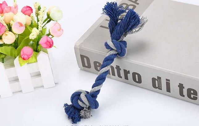 Cotton Rope Dog Toy - Durable Knot Chew & Tug Toy for Dogs