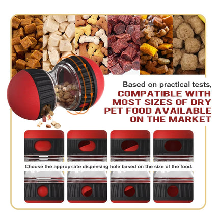 Oval Slow Feeder & Treat Dispenser Toy for Dogs & Cats