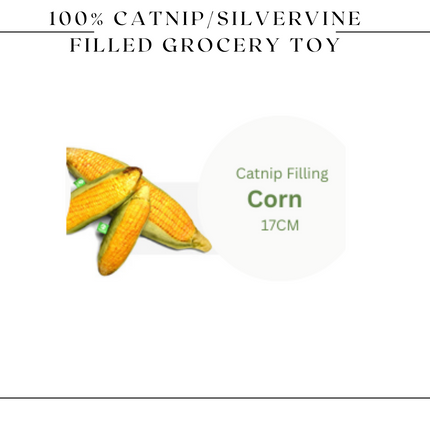 100% Silvervine/Catnip Filled Grocery Cuddle Toy