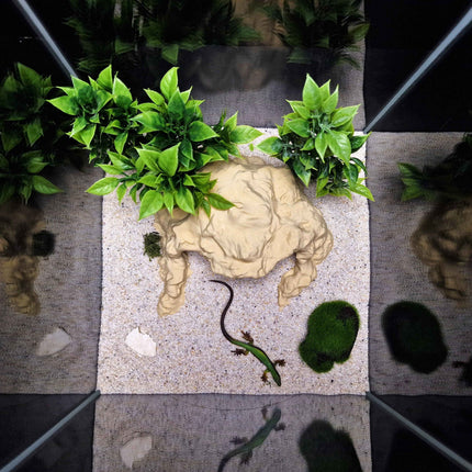 3D Printed Terrarium Reptile and Fish Cave | Natural Desert Rock Hideout - "Three Ways Home" Model