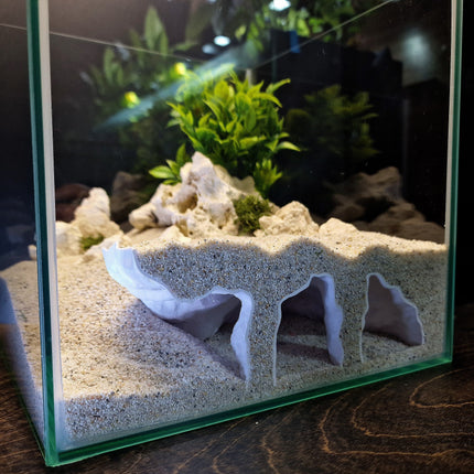 3D Printed Aquascape Cave – Multi-Chamber Reptile Hiding, Fish Shelter - "Take Your Pick" Model