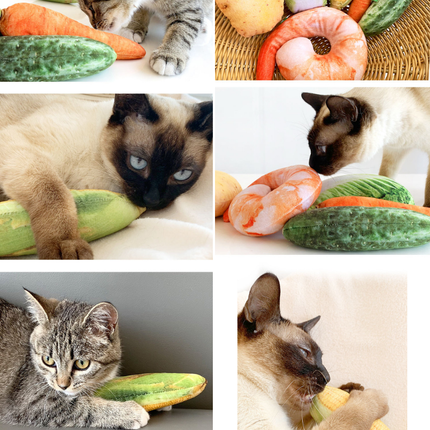 100% Silvervine/Catnip Filled Grocery Cuddle Toy