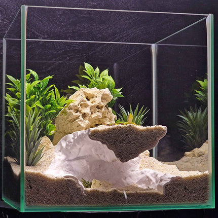 3D Printed Terrarium Cave Passageway - Customizable – Aquarium Cichlid, Pleco, Gecko Hideout - "Bridge Under Troubled Waters" Model