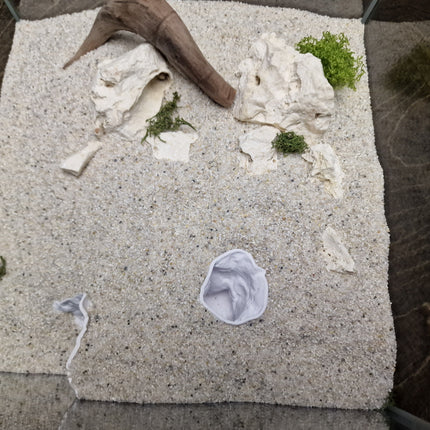 Aquarium Cave with Integrated Clam Shell Hide – 3D Printed Rock Texture Decor for Fish Tanks, Aquascapes, and Reptile Terrariums - "Hidden Shell" Model