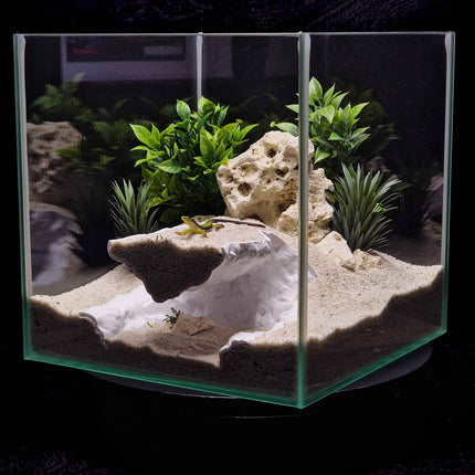 3D Printed Terrarium Cave Passageway - Customizable – Aquarium Cichlid, Pleco, Gecko Hideout - "Bridge Under Troubled Waters" Model