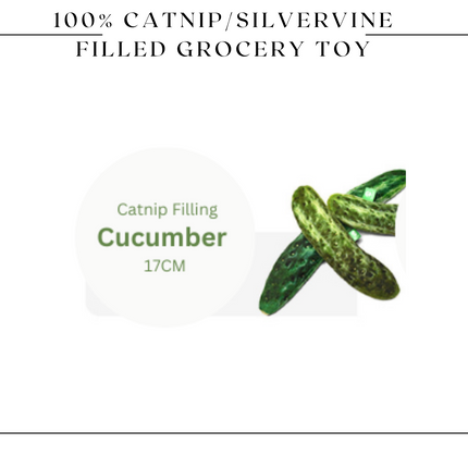 100% Silvervine/Catnip Filled Grocery Cuddle Toy