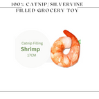 100% Catnip Filled - 
Shrimp Cuddle Toy 
17CM
