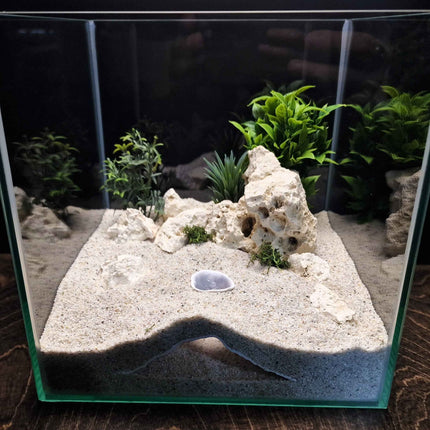 Terrarium Decor – Hideout Cave for Terrarium, Aquarium - Customizable Sizing - "One Way Inn" Model
