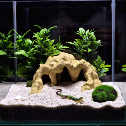 3D Printed Terrarium Reptile and Fish Cave | Natural Desert Rock Hideout - "Three Ways Home" Model