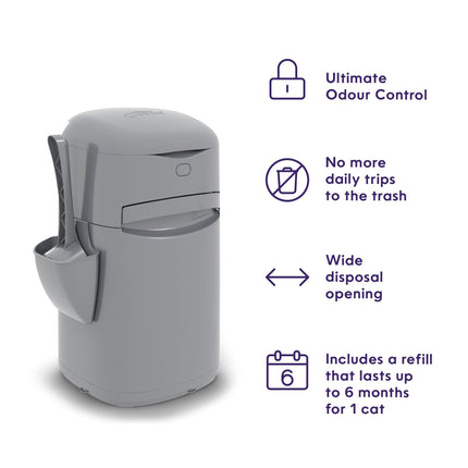 Litter Genie Easy Roll Pail with Refill, 24 Bags