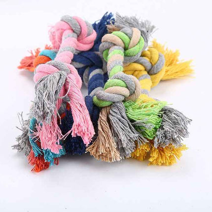 Cotton Rope Dog Toy - Durable Knot Chew & Tug Toy for Dogs