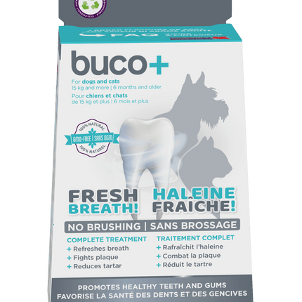 Buco+ 150mg – Soins Dentaires Naturels pour Chiens et Chats +15KG