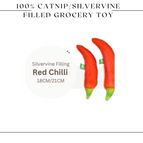 100% Silvervine Filled - 
Red Chilli Cuddle Toy 
18CM