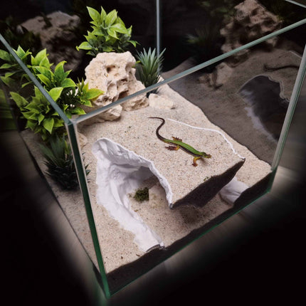 3D Printed Terrarium Cave Passageway - Customizable – Aquarium Cichlid, Pleco, Gecko Hideout - "Bridge Under Troubled Waters" Model