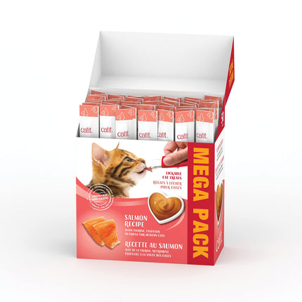 Catit Creamy Cat Treats Lickable, Salmon Flavor, 50 Tubes