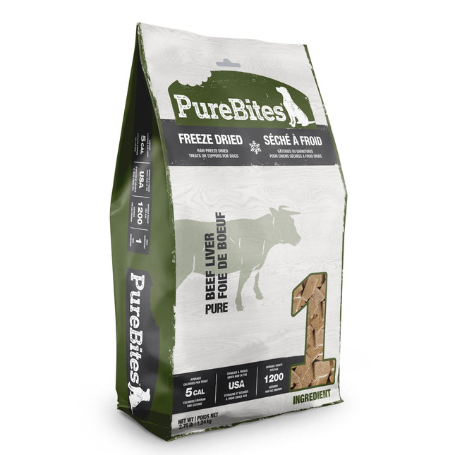 PureBites Freeze-Dried Beef Liver Dog Treats, 1.2 kg