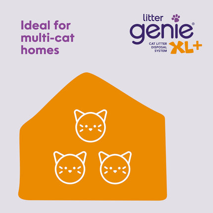 Litter Genie XL+ Pail with Jumbo Refill and Scoop