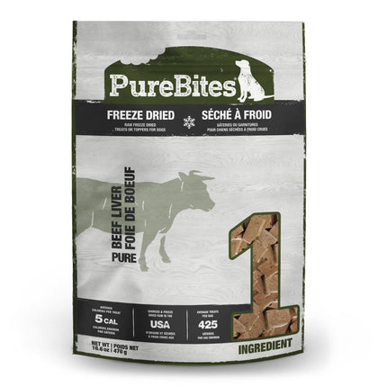 PureBites Freeze-Dried Beef Liver Dog Treats, 470 g