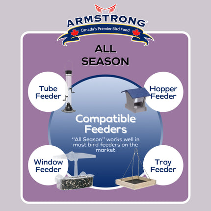 Armstrong All Season Blend, Premium Wild Bird Seed Mix, 4KG (8.8LB) Bag 🍁 All In One Marketplace Canada