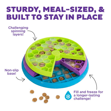 Outward Hound Nina Ottosson Lickin’ Layers 3-in-1 Dog Toy Treat Puzzle, 10" 🍁 All In One Marketplace Canada