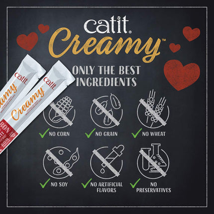 Catit Creamy Cat Treats, Chicken & Liver, 50 Tubes