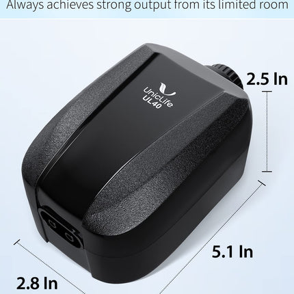 Pawfly Adjustable Aquarium Air Pump 4-LPM 2 Outlets with Oxygen Accessories for 20-100 Gallon Fish Tank Pond 🍁 All In One Marketplace Canada