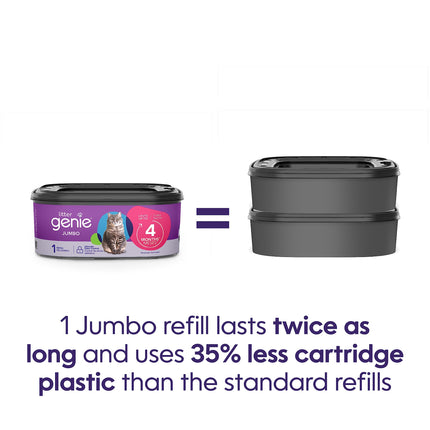 Litter Genie XL+ Pail with Jumbo Refill and Scoop