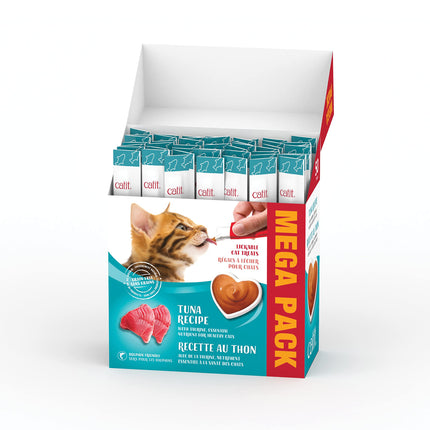 Catit Creamy Tuna Lickable Cat Treats, Mega Pack, 50 Tubes