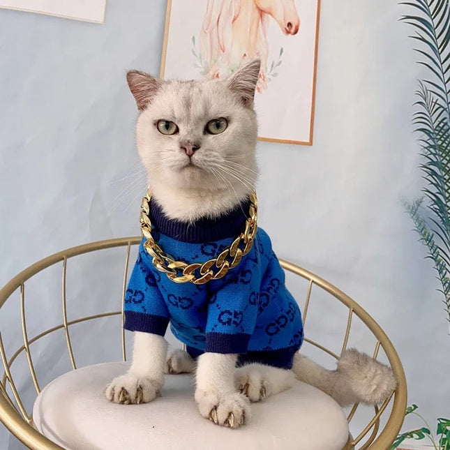 Doggie Haute Couture Gigi Royal Sweater | Dog Knit Sweater