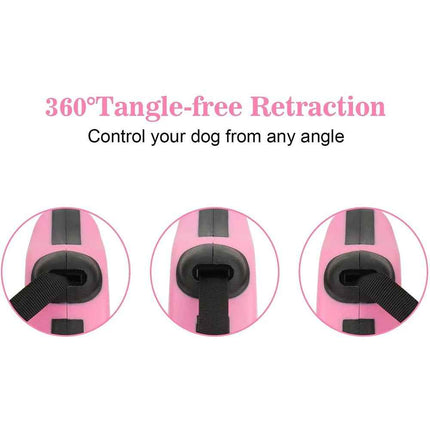 Retractable Dog Leash, 3 m or 5 m