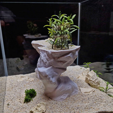 3D Printed Arch Hideout – Aquascape, Terrarium Rock Feature for Cichlids, Plecos, Reptiles - "Arc de Triomphe" Model