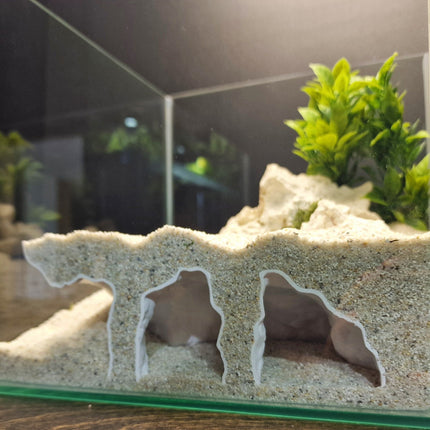 3D Printed Aquascape Cave – Multi-Chamber Reptile Hiding, Fish Shelter - "Take Your Pick" Model