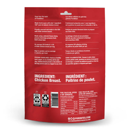 PureBites Freeze-Dried Chicken Breast Dog Treats, 175 g
