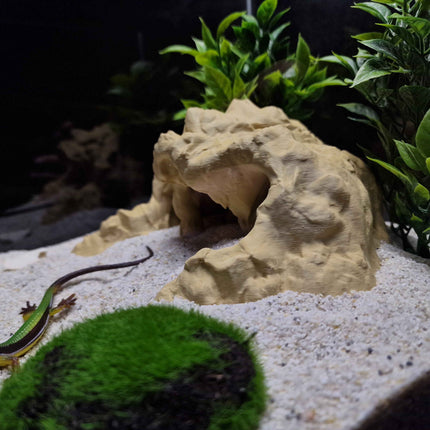 3D Printed Terrarium Reptile and Fish Cave | Natural Desert Rock Hideout - "Three Ways Home" Model