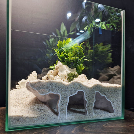 3D Printed Aquascape Cave – Multi-Chamber Reptile Hiding, Fish Shelter - "Take Your Pick" Model