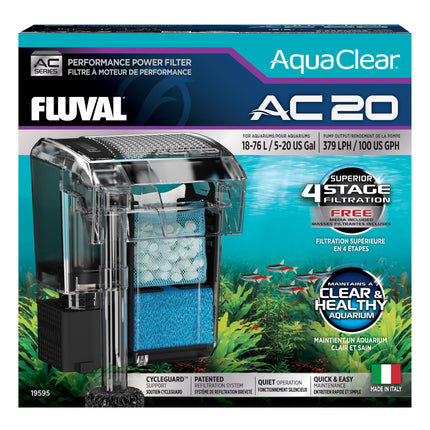 Fluval AquaClear AC20 Power Filter, 5-20 US Gal