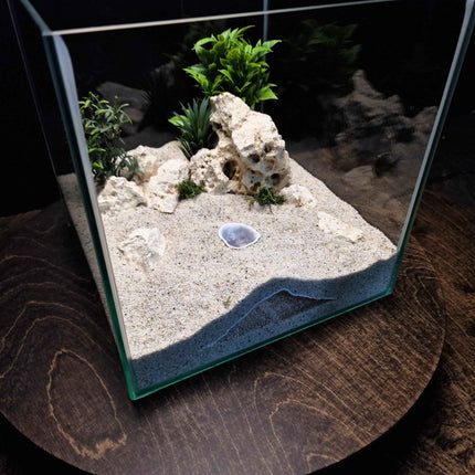 Terrarium Decor – Hideout Cave for Terrarium, Aquarium - Customizable Sizing - "One Way Inn" Model
