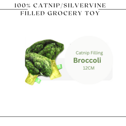 100% Silvervine/Catnip Filled Grocery Cuddle Toy